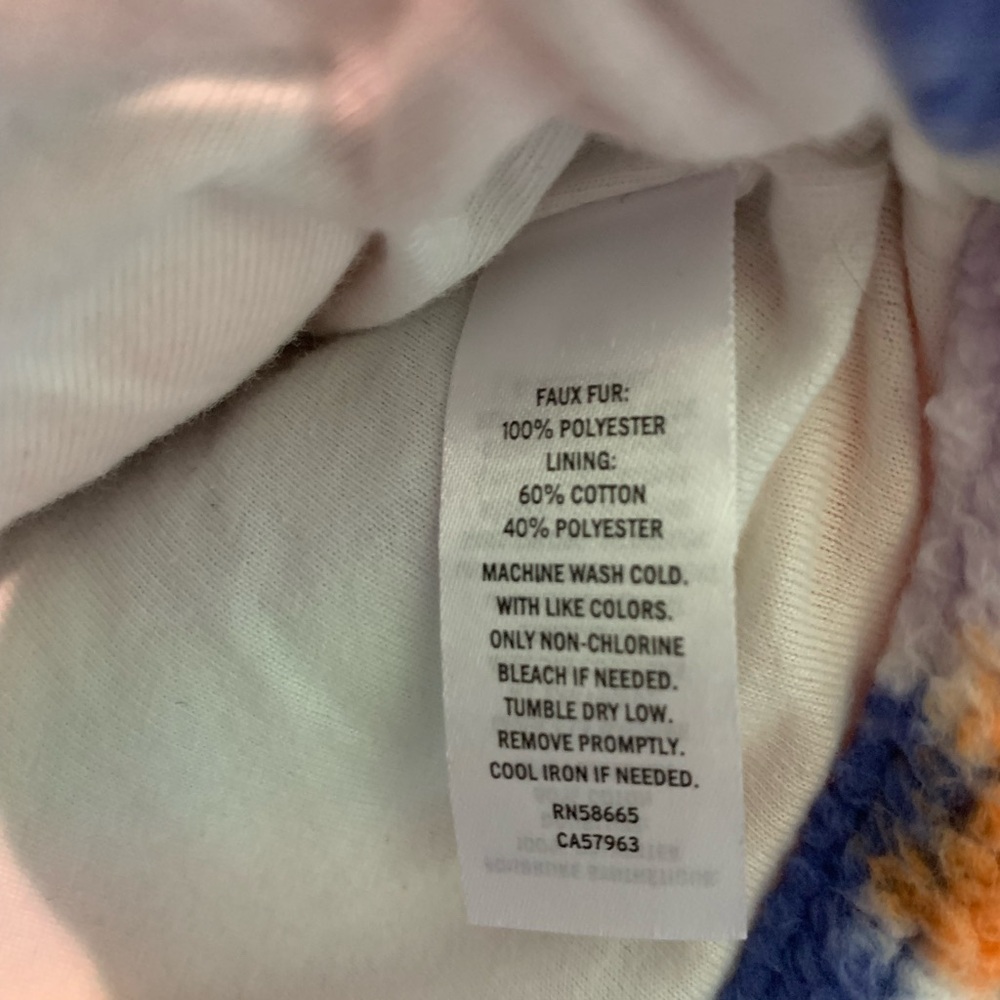 Open Edit Fuzzy Multicolor Jacket - Picture 3 of 3